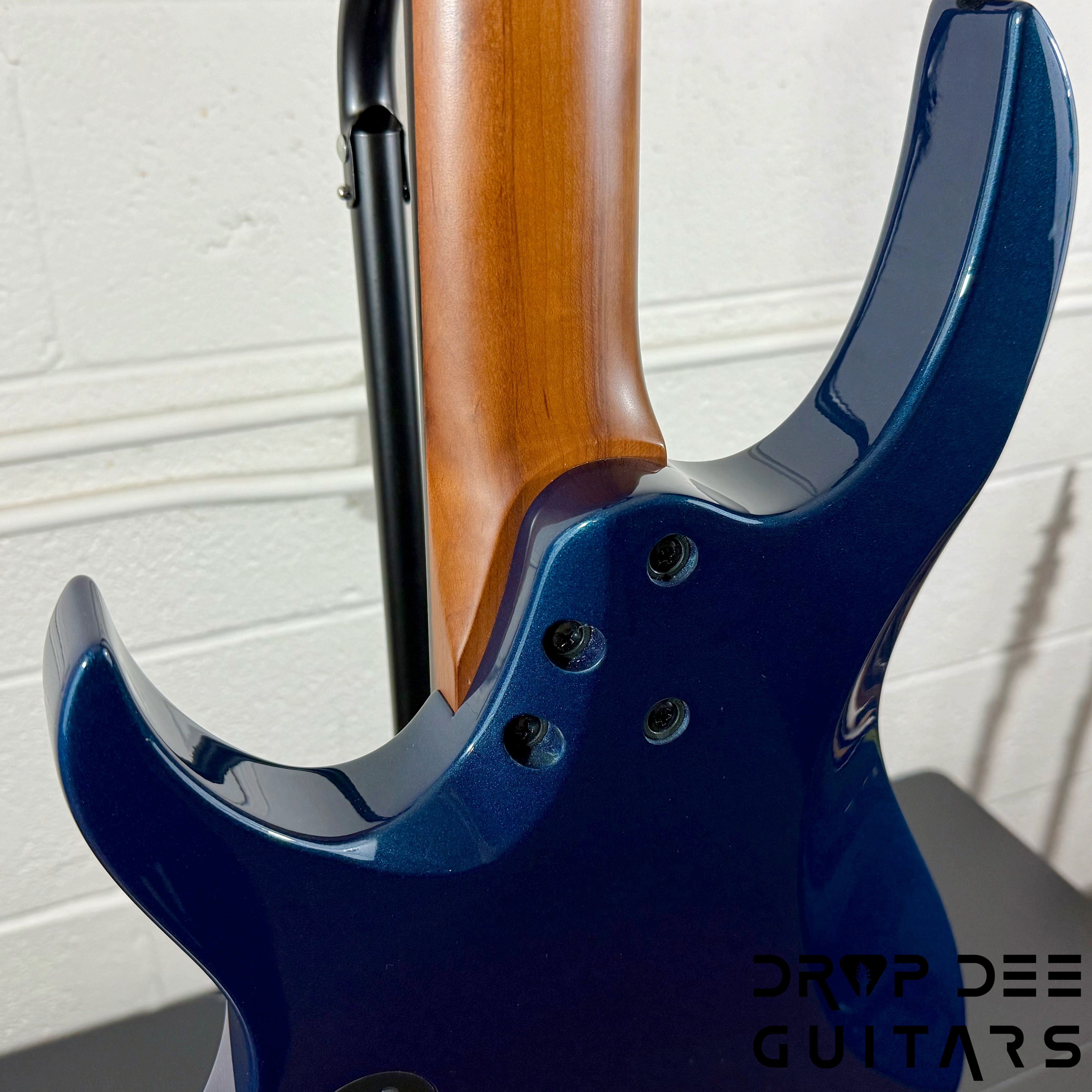 Balaguer Select Series Diablo Baritone 7 7-String Electric Guitar w/ Bag - Gloss Metallic Blueberry