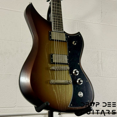 Dunable USA Custom Shop Yeti Baritone Electric Guitar w/ Case - Gold Burst
