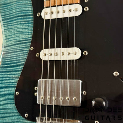 Kiesel Delos HSS Electric Guitar w/ Bag - Trans Blue