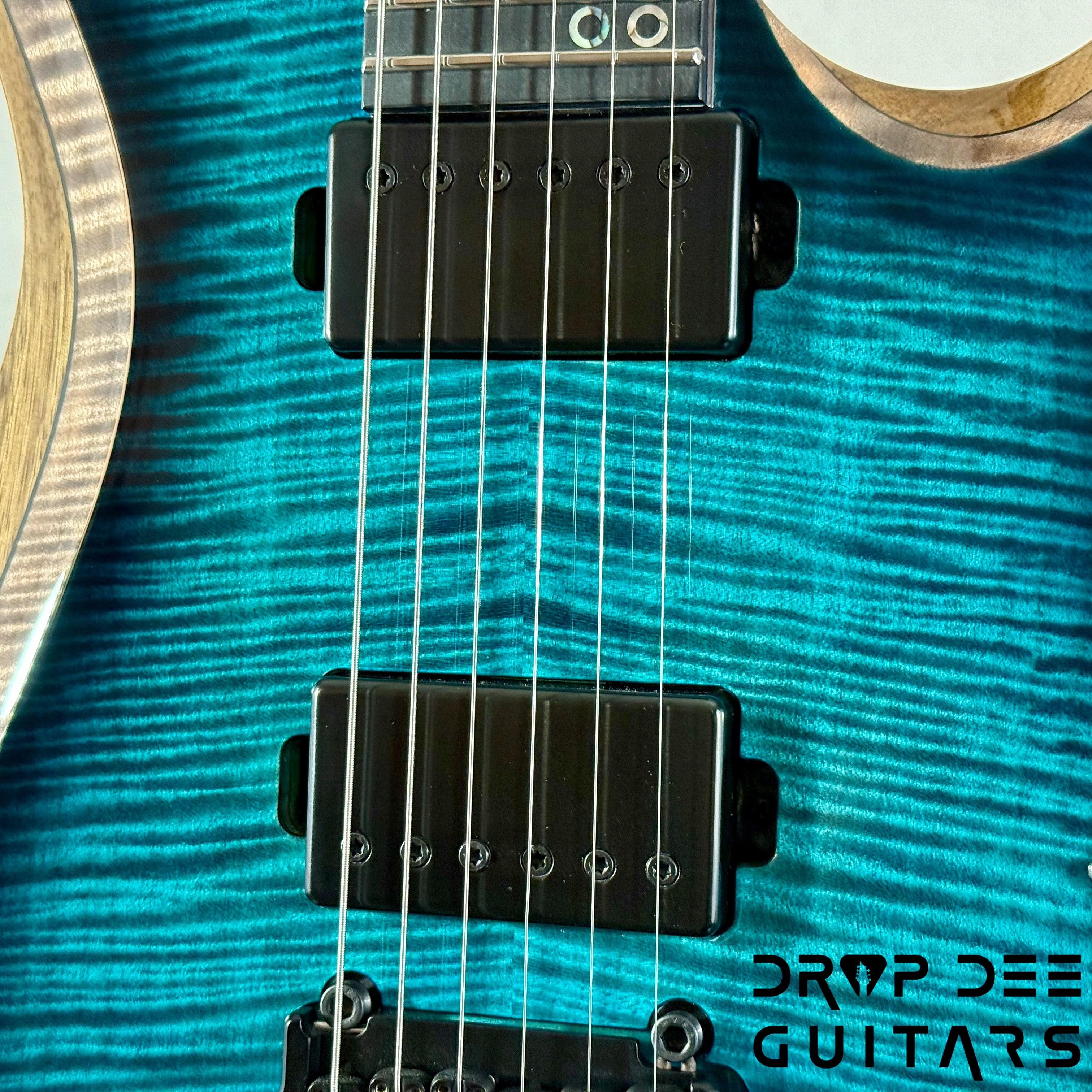 Kiesel A2 6 Neck-Thru Trem Electric Guitar w/ Bag - Blue Burst