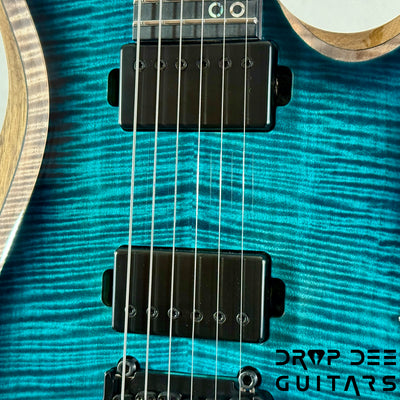 Kiesel A2 6 Neck-Thru Trem Electric Guitar w/ Bag - Blue Burst
