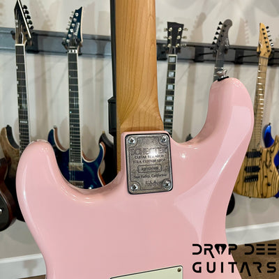Schecter Custom Shop Traditional Wembley HSS Electric Guitar w/ Case - Shell Pink Aged Nitro
