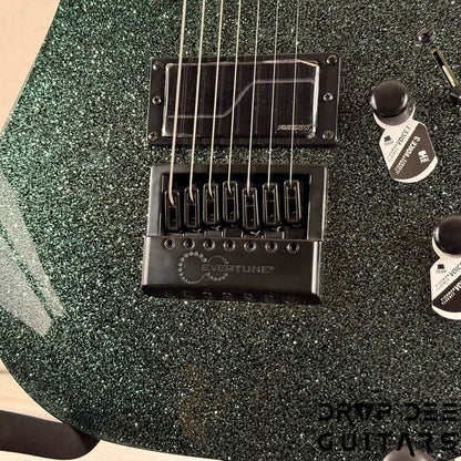 ESP LTD M-1007 Baritone Evertune 7-String Electric Guitar w/ Bag - Granite Sparkle
