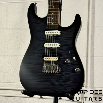 Schecter USA Custom Shop Sunset Custom-II HSS Electric Guitar w/ Case - Trans Black