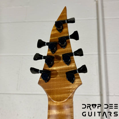 Balaguer USA Series Seraph Modern 7 Baritone 7-String Electric Guitar w/ Case (824) - Gloss Metallic Rose Gold