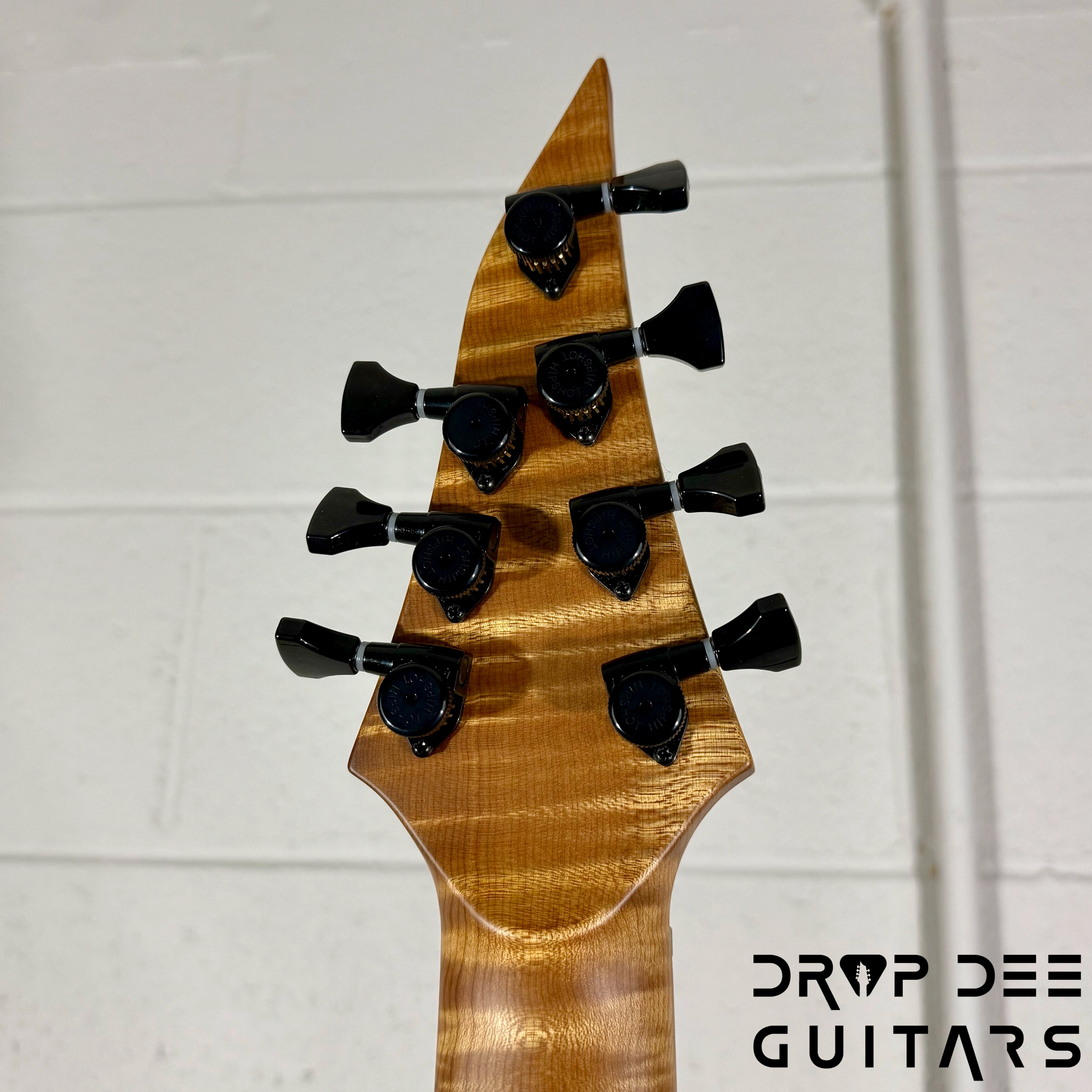 Balaguer USA Series Seraph Modern 7 Baritone 7-String Electric Guitar w/ Case (824) - Gloss Metallic Rose Gold