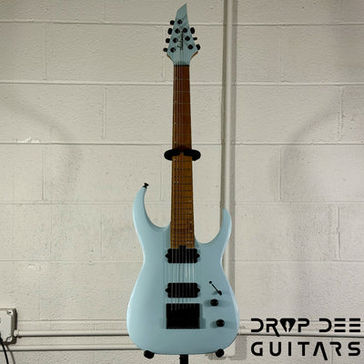 Jackson Pro Series Misha Mansoor Signature Juggernaut ET7 Evertune 7-String Baritone Electric Guitar w/ Case - Gulf Blue