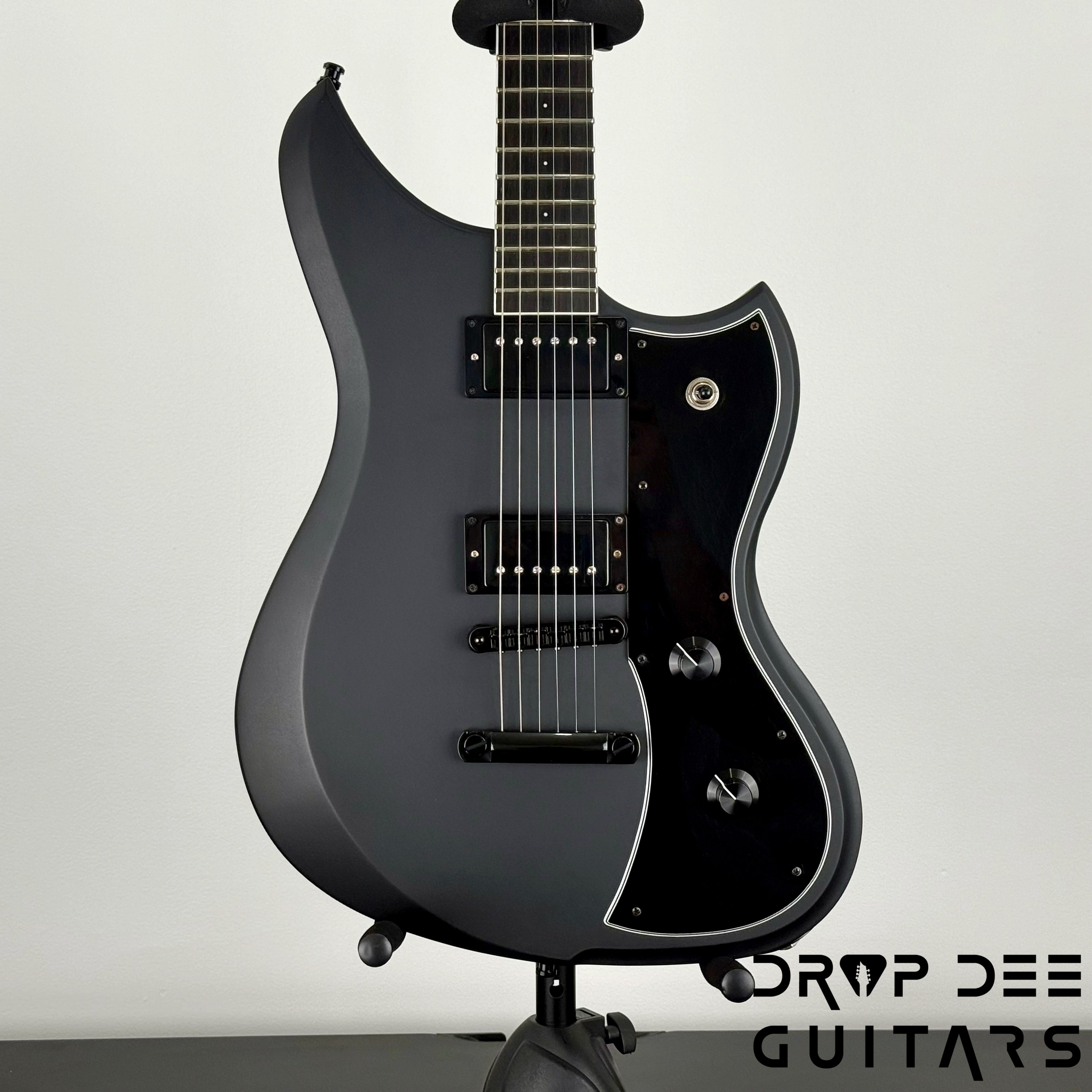 Dunable USA Custom Shop Yeti Electric Guitar w/ Case - Murder Blackout Satin