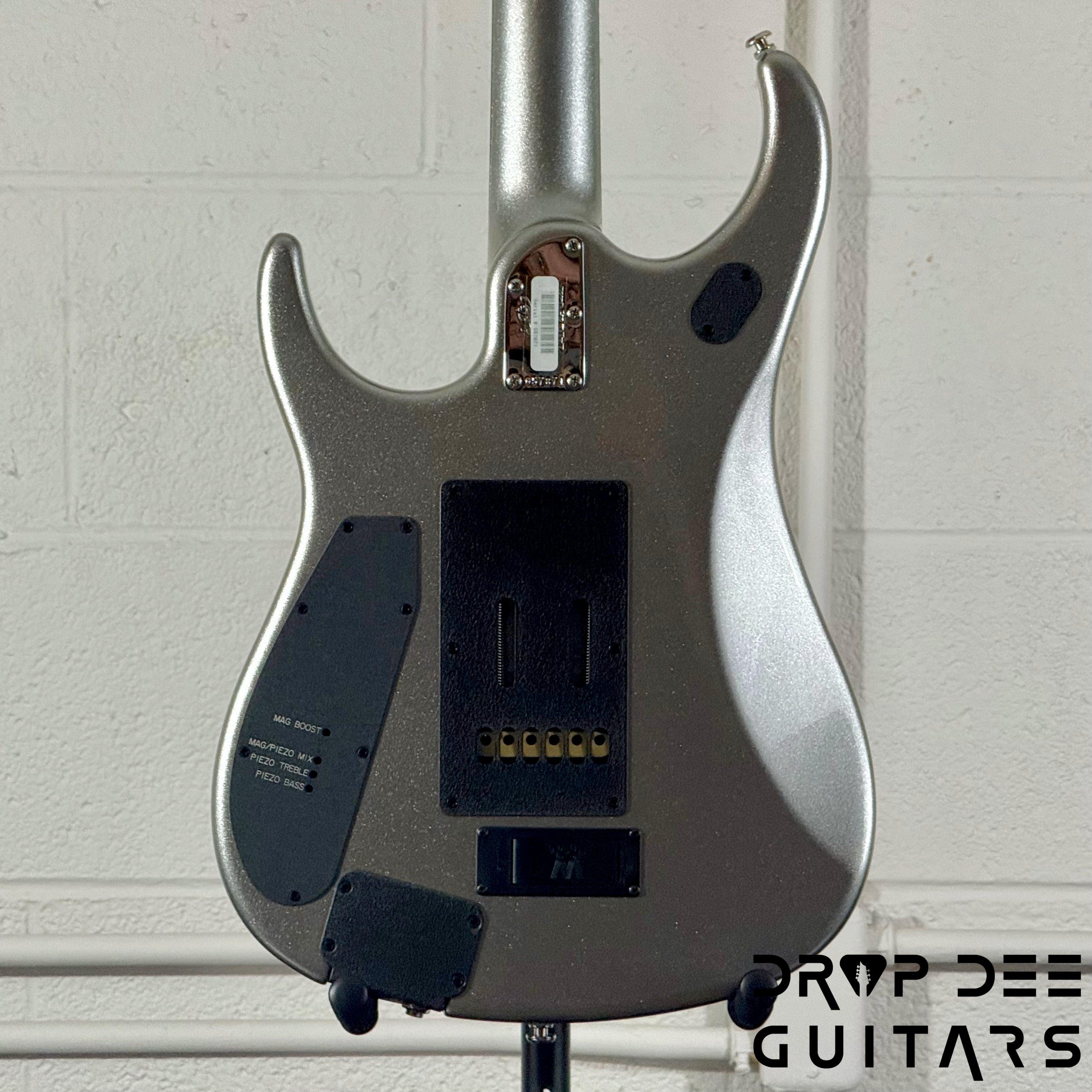 Ernie Ball Music Man JP13 6 Electric Guitar w/ Case - Platinum Silver