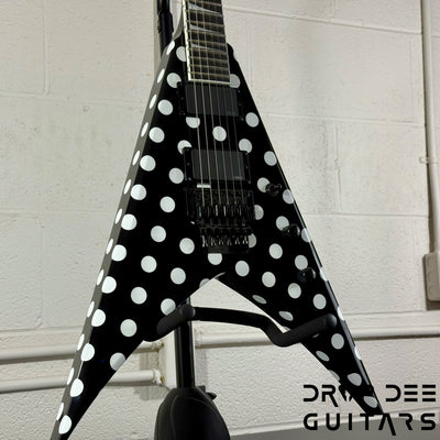 Jackson Pro Series Limited Edition Signature Phil Demmel KV King V Electric Guitar w/ Case - Polka Dot