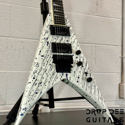 Jackson Custom Shop King V Electric Guitar w/ Case - Blood Splatter