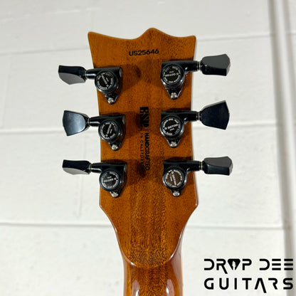 ESP USA Eclipse Electric Guitar w/ Case - Dark Lime Sunburst