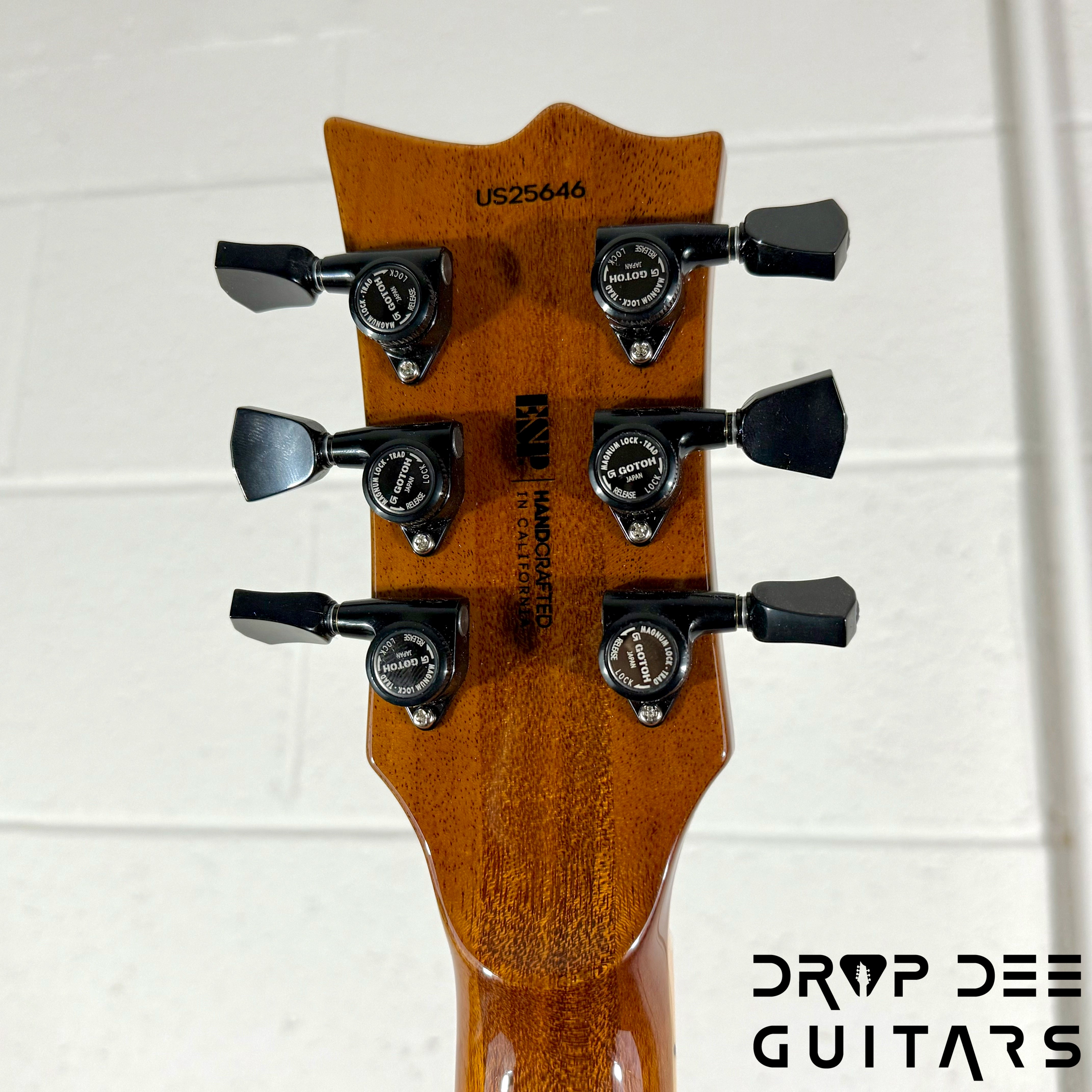 ESP USA Eclipse Electric Guitar w/ Case - Dark Lime Sunburst