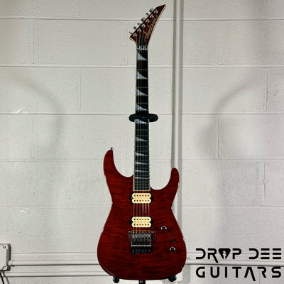 Jackson Custom Shop Soloist 2H FR Electric Guitar w/ Case - Root Beer Trans