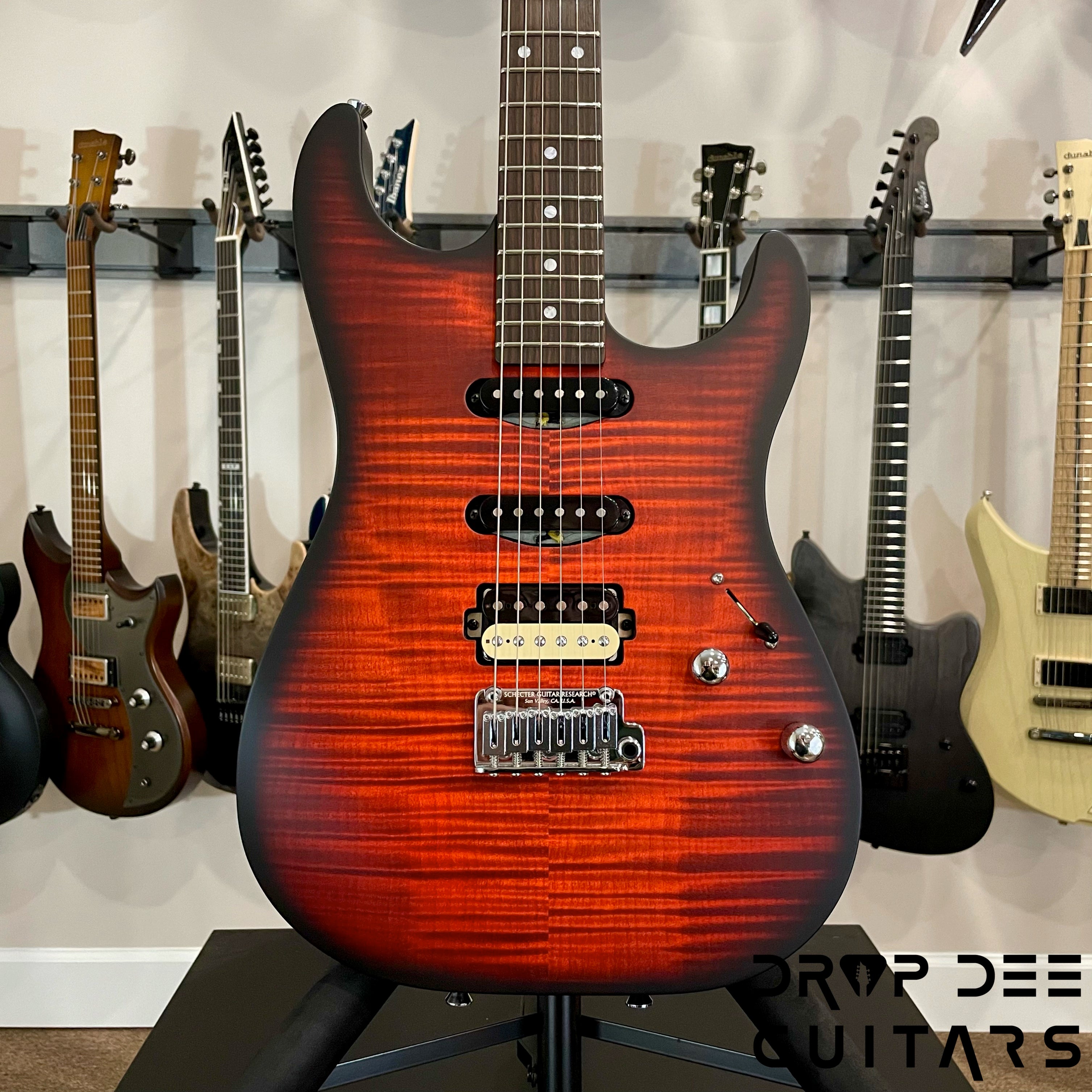 Schecter Schecter USA Custom Shop Sunset Custom-II HSS Electric Guitar w/ Case ...