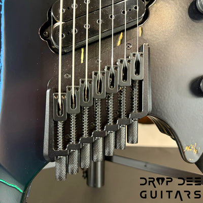 Ormsby Custom Shop Goliath Black Friday Rainbow Multiscale Headless 7-String Electric Guitar w/ Bag - Black Friday Rainbow