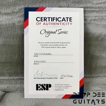 ESP Original Series Eclipse Custom Electric Guitar w/ Case - Purple Peel