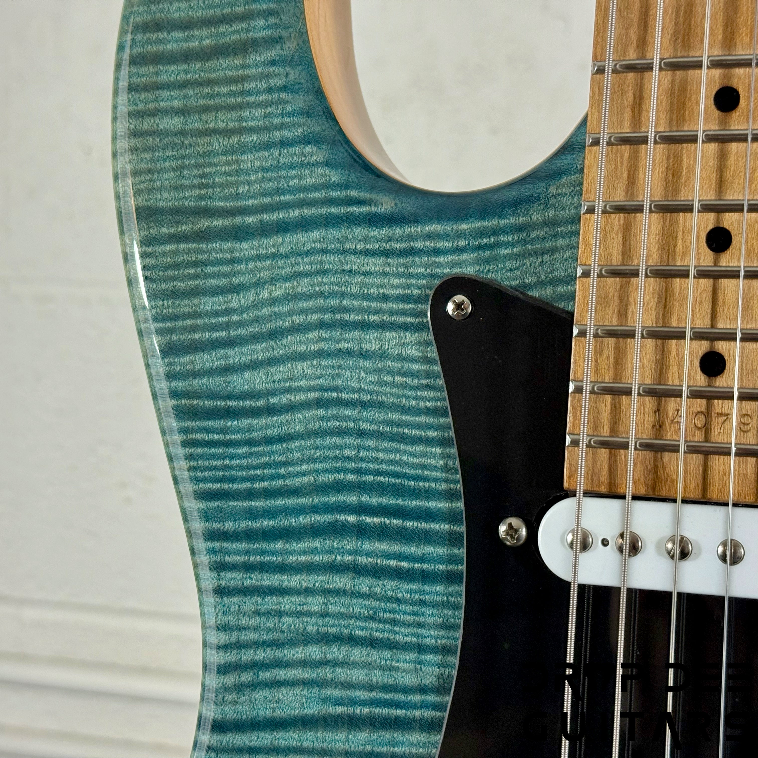 Kiesel Delos HSS Electric Guitar w/ Bag - Trans Blue
