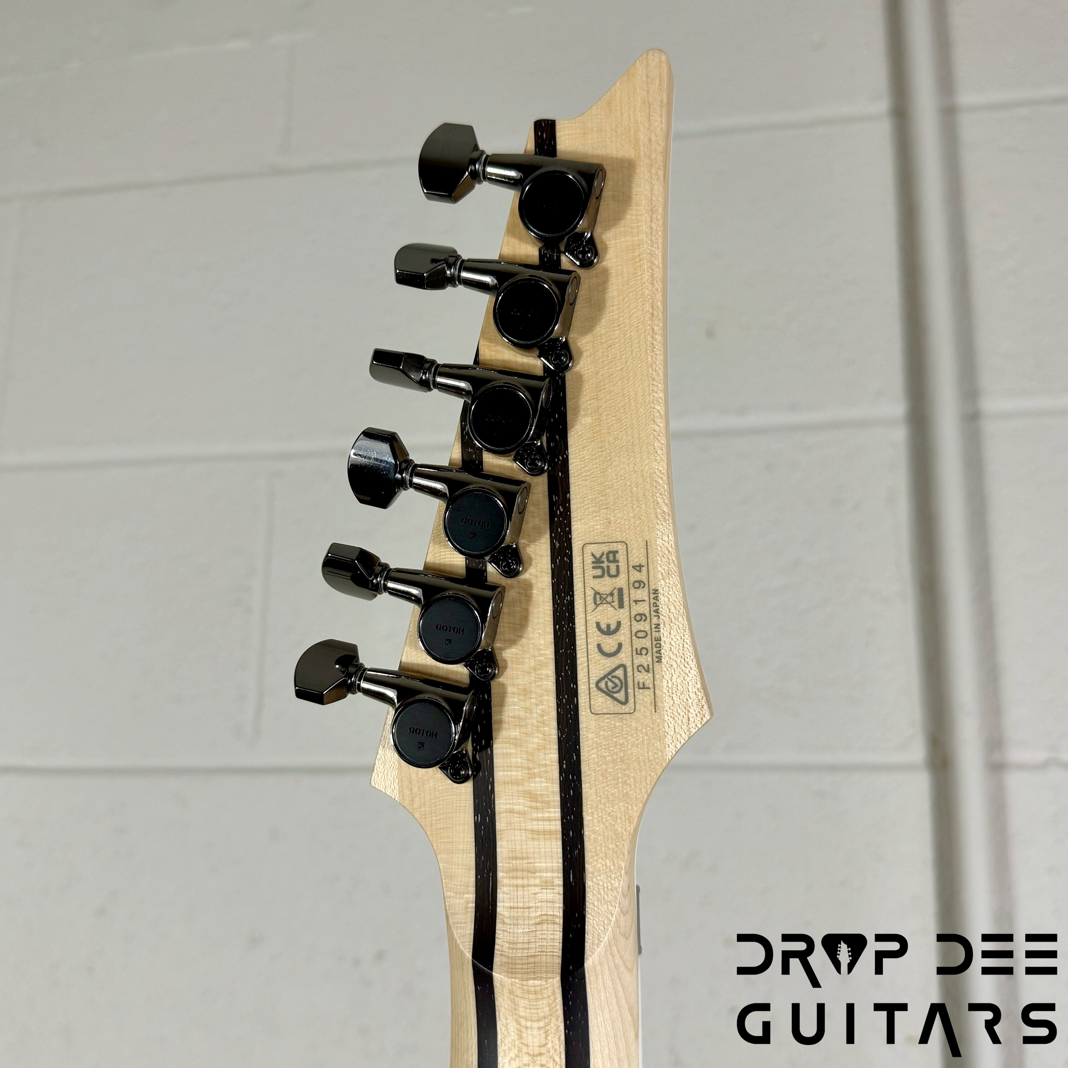 Ibanez Prestige RG5120ML Left-Handed Electric Guitar w/ Case - Frozen Ocean