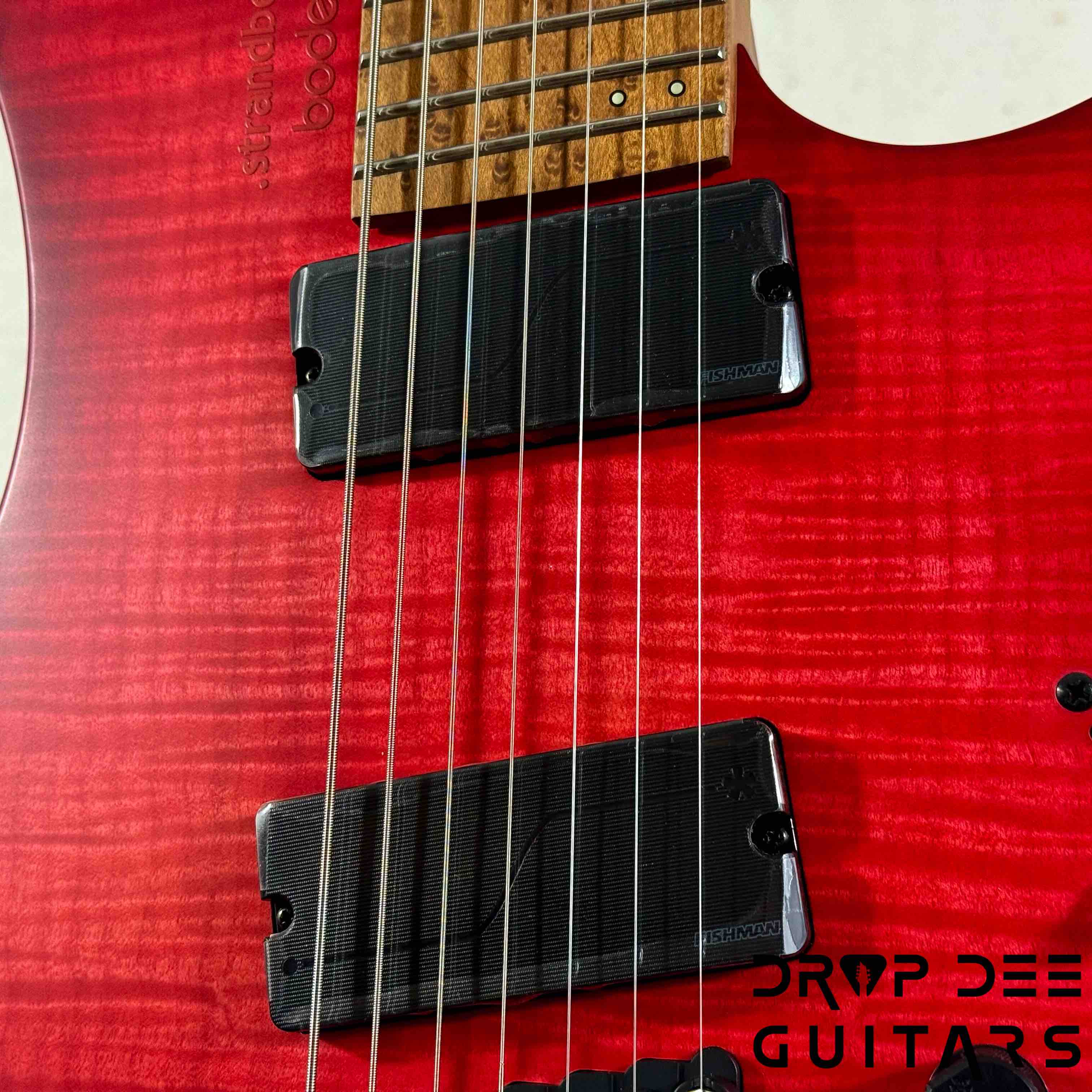Strandberg Boden Original N2.7 7-String Multiscale Headless Electric Guitar w/ Bag - Sunset Coral Burst Satin