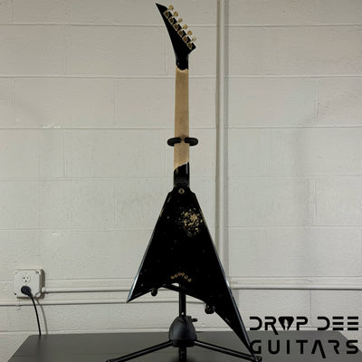 Jackson USA Custom Shop Special Edition Rhoads Electric Guitar w/ Case - Black Nitro Relic (Tour Heavy Relic)