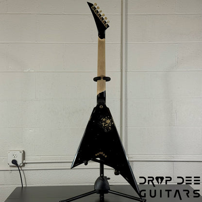 Jackson USA Custom Shop Special Edition Rhoads Electric Guitar w/ Case - Black Nitro Relic (Tour Heavy Relic)