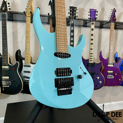 Balaguer Select Series Diablo Retro 27 FR Electric Guitar w/ Bag - Gloss Solid Cerulean Blue