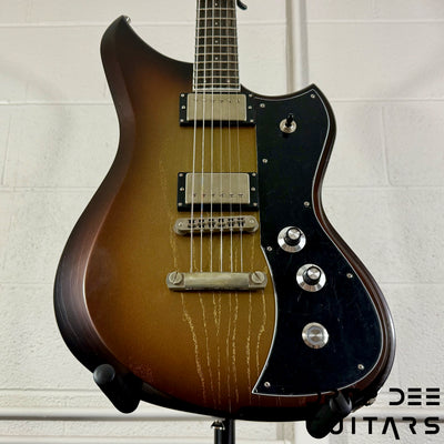Dunable USA Custom Shop Yeti Baritone Electric Guitar w/ Case - Gold Burst