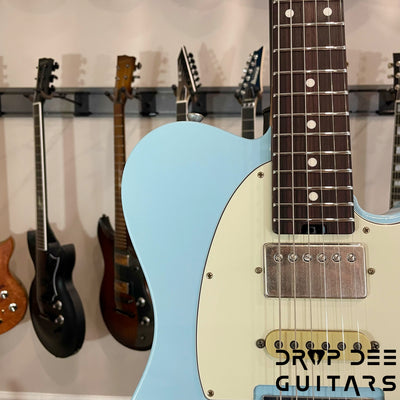 Schecter Custom Shop PT Wembley Studio Electric Guitar w/ Case - Sonic Blue Aged Nitro
