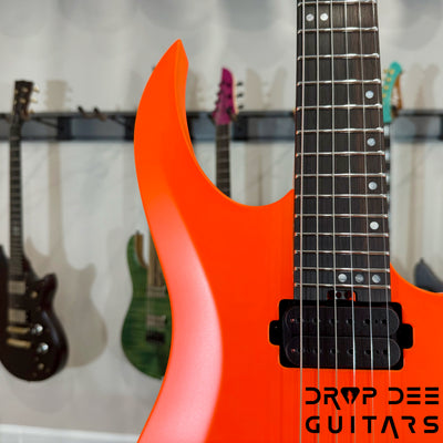 Schecter Custom Shop Sunset Extreme 6 Electric Guitar w/ Case - Neon Orange Satin