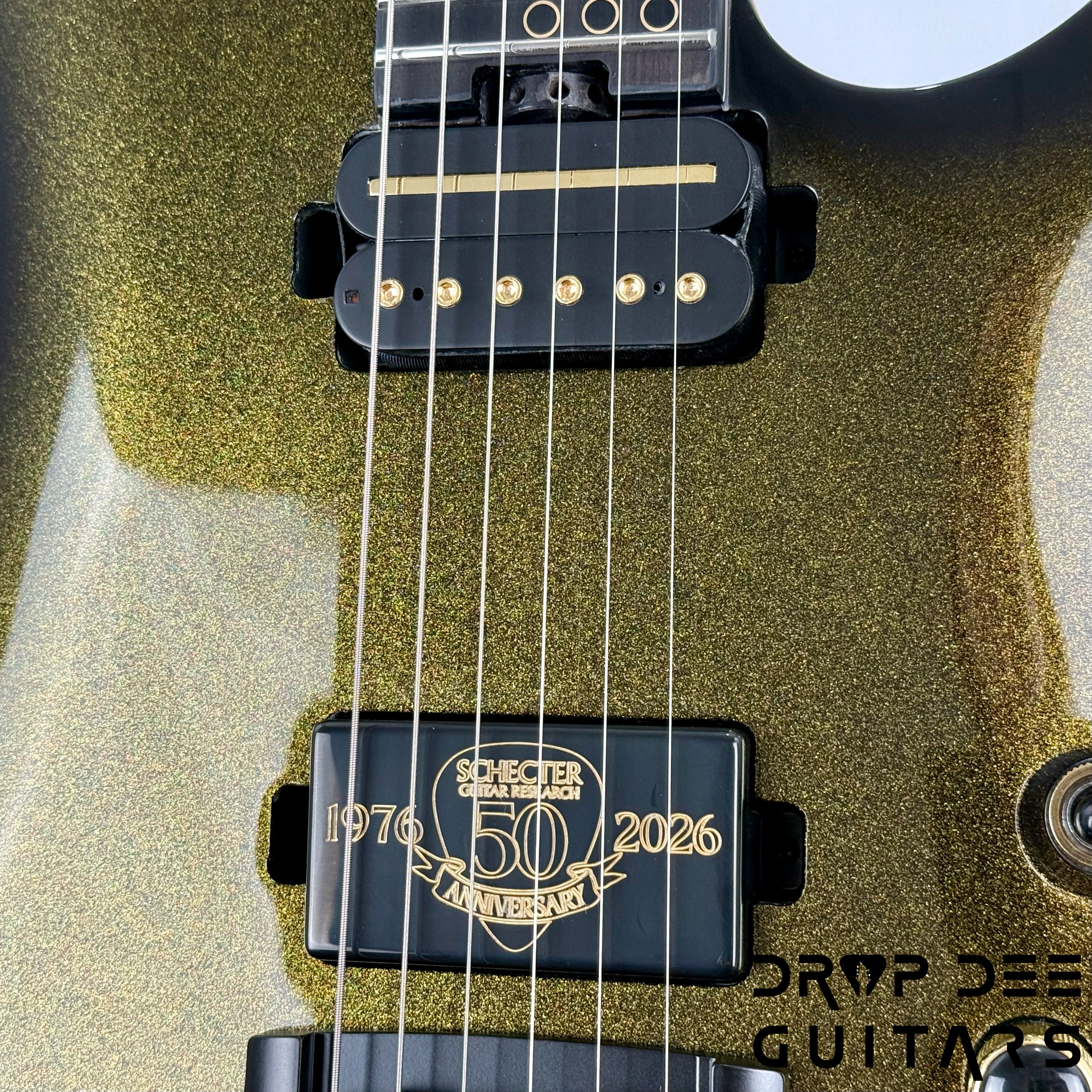 Schecter Diamond Series 50th Anniversary C-1 Electric Guitar - 50th Gold Burst
