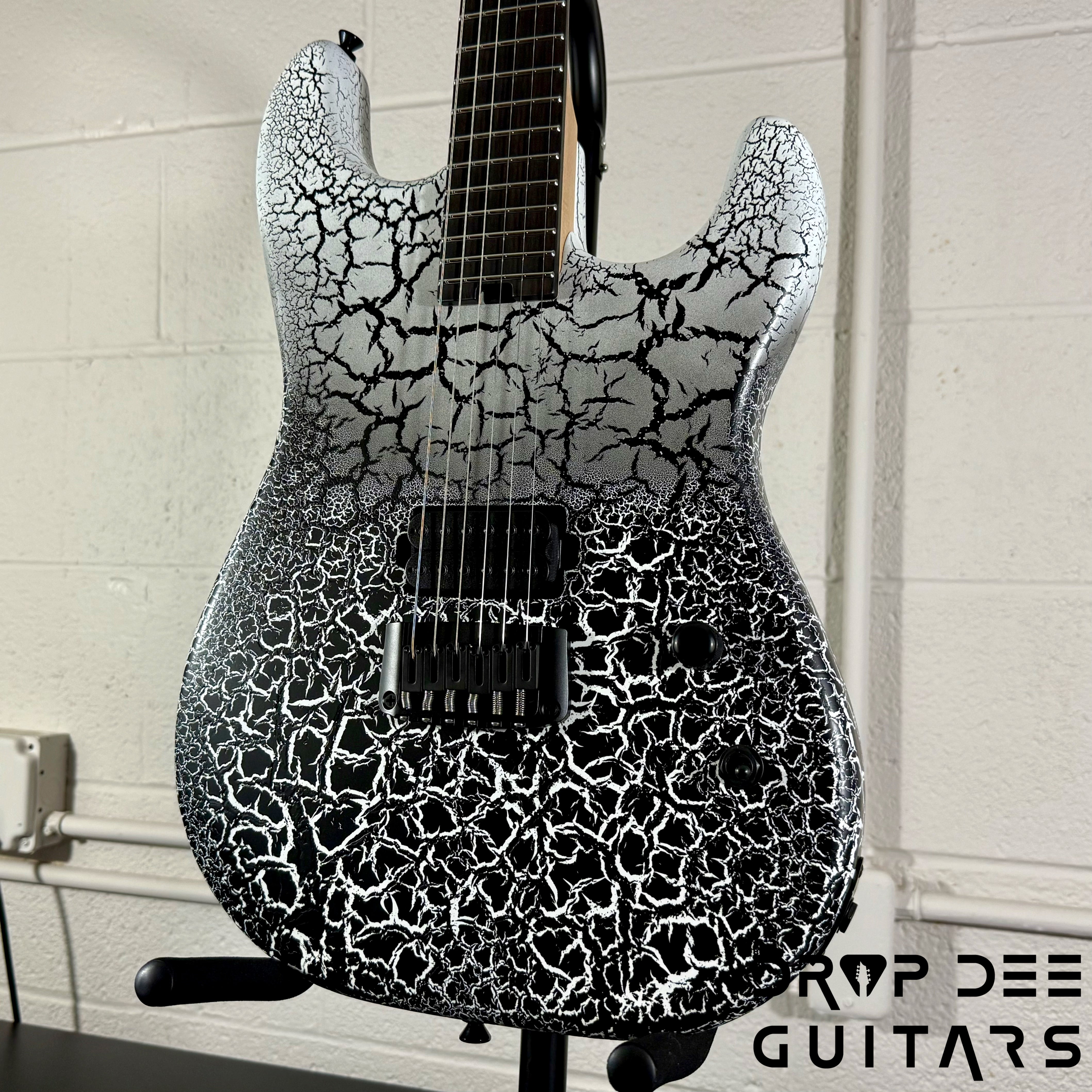 Schecter USA Custom Shop John Browne Signature Zenith Electric Guitar w/ Case - Fracture White