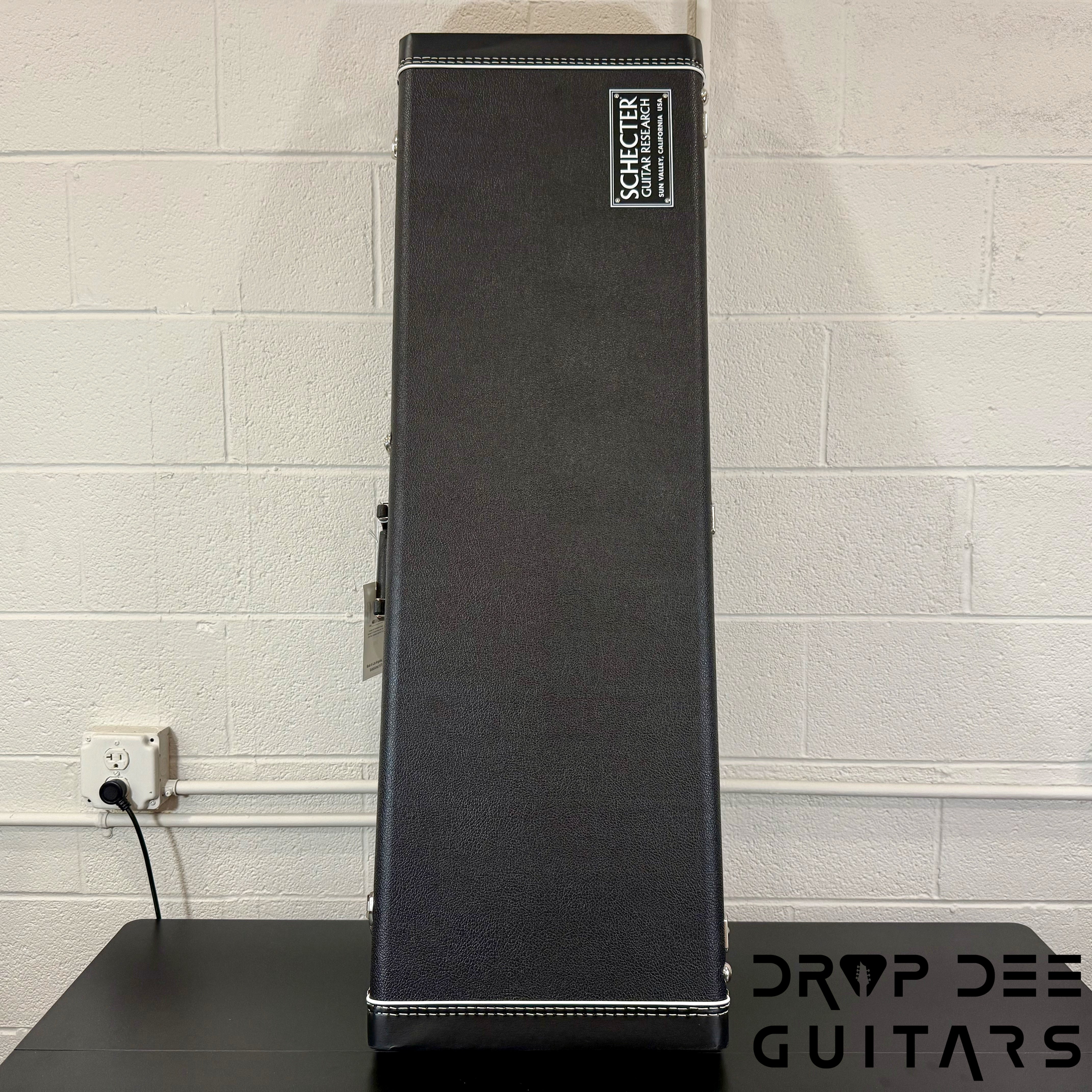 Schecter USA Custom Shop John Browne Signature Zenith 7 Baritone 7-String Electric Guitar w/ Case - Fracture White