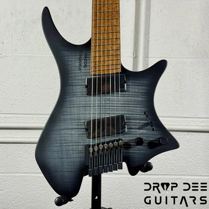 Strandberg Boden Original N2.7 7-String Multiscale Headless Electric Guitar w/ Bag - Black Denim Burst Satin