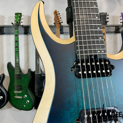 Jackson Pro Plus Series Dinky MDK7P HT Baritone 7-String Electric Guitar w/ Bag - Chlorine Burst