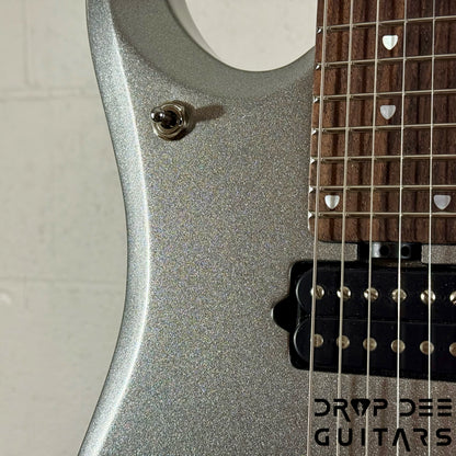 Ernie Ball Music Man JP13 6 Electric Guitar w/ Case - Platinum Silver