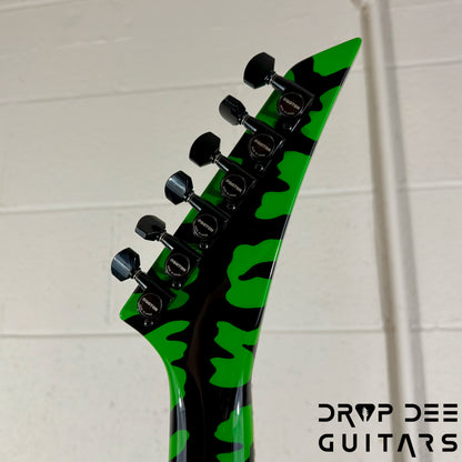 Jackson USA Custom Shop Rhoads RR24 FR Electric Guitar w/ Case - Slime Green Bengal
