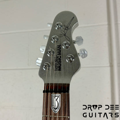 Ernie Ball Music Man JP13 6 Electric Guitar w/ Case - Platinum Silver