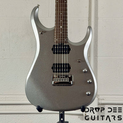 Ernie Ball Music Man JP13 6 Electric Guitar w/ Case - Platinum Silver