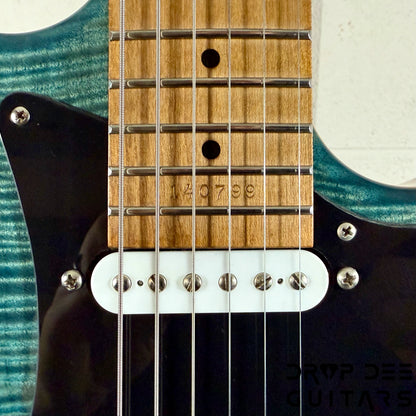 Kiesel Delos HSS Electric Guitar w/ Bag - Trans Blue