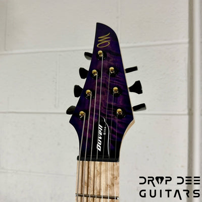 Mayones Duvell Elite 7 Baritone 7-String Electric Guitar w/ Case - Infinite Purple