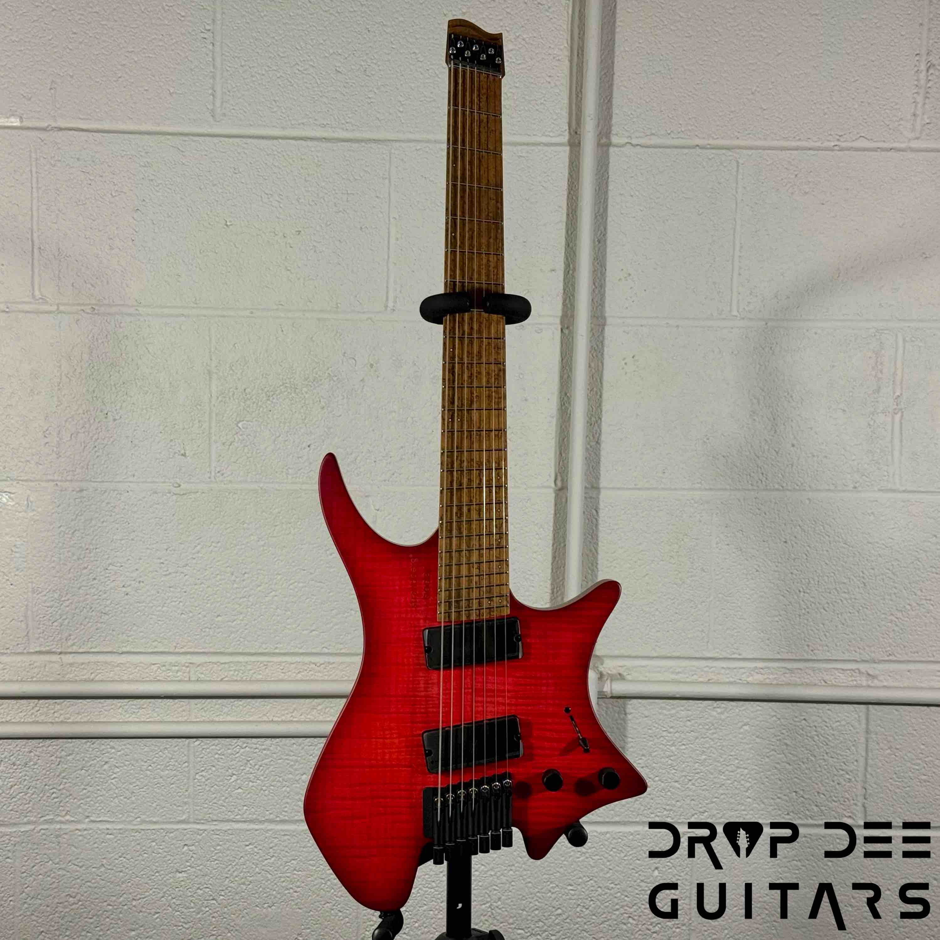 Strandberg Boden Original N2.7 7-String Multiscale Headless Electric Guitar w/ Bag - Sunset Coral Burst Satin