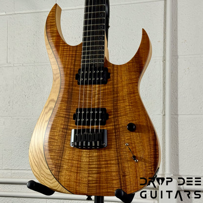 Schecter Custom Shop Sunset Extreme Exotic Electric Guitar w/ Case - Koa Vintage Natural Satin