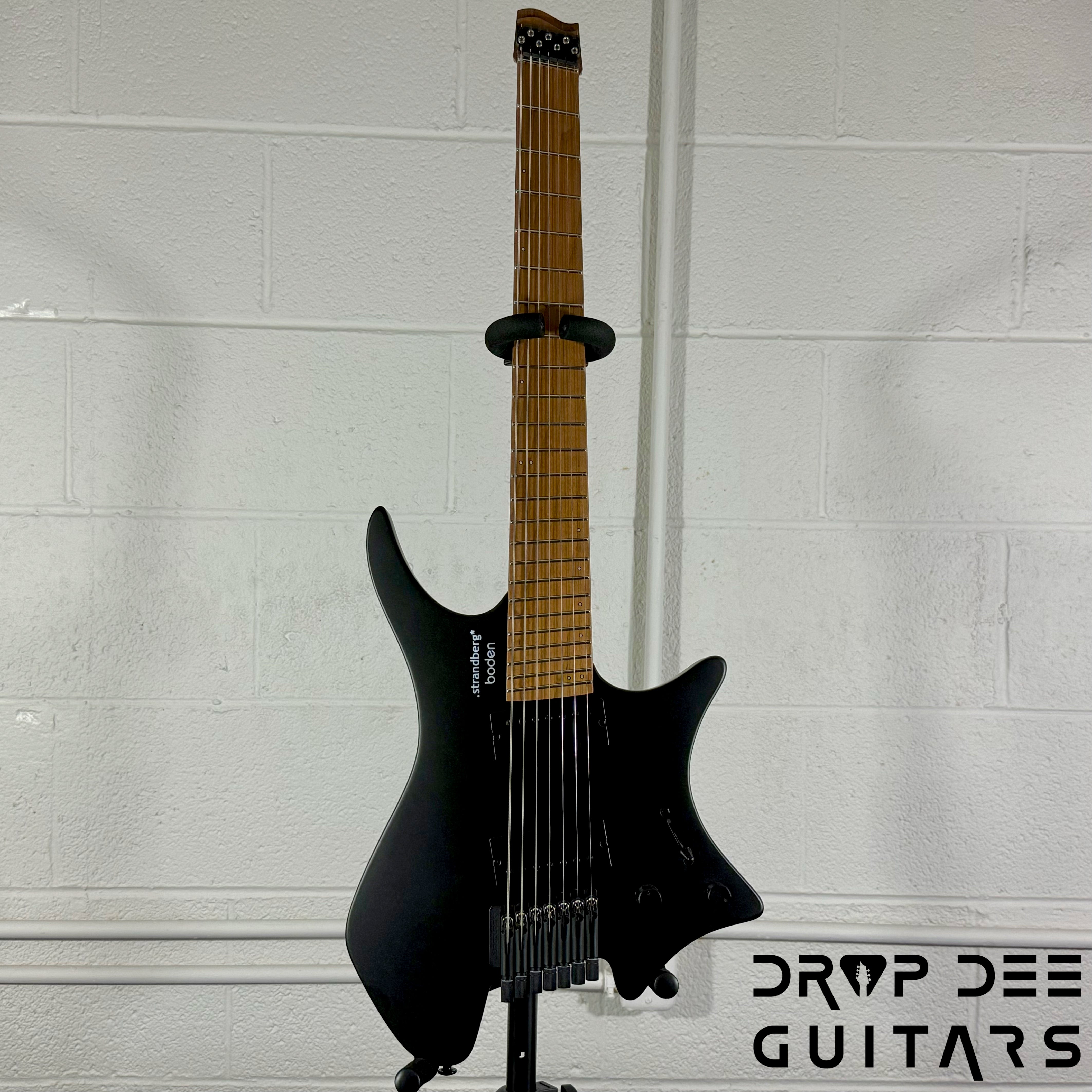 Strandberg Boden Standard N2.7 7-String Multiscale Headless Electric Guitar w/ Bag - Black Satin Metallic