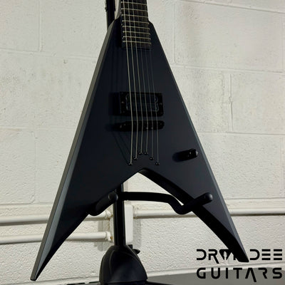 Jackson USA Custom Shop King V 1H TOM Electric Guitar w/ Case - Blackout