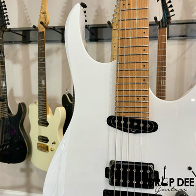 Balaguer Select Series Diablo Retro 27 FR Electric Guitar w/ Bag - Gloss Solid White