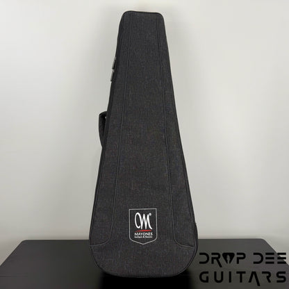 Mayones Regius 4Ever VF 6 Multiscale Evertune Electric Guitar w/ Case - Black Gold Mercury Swirl