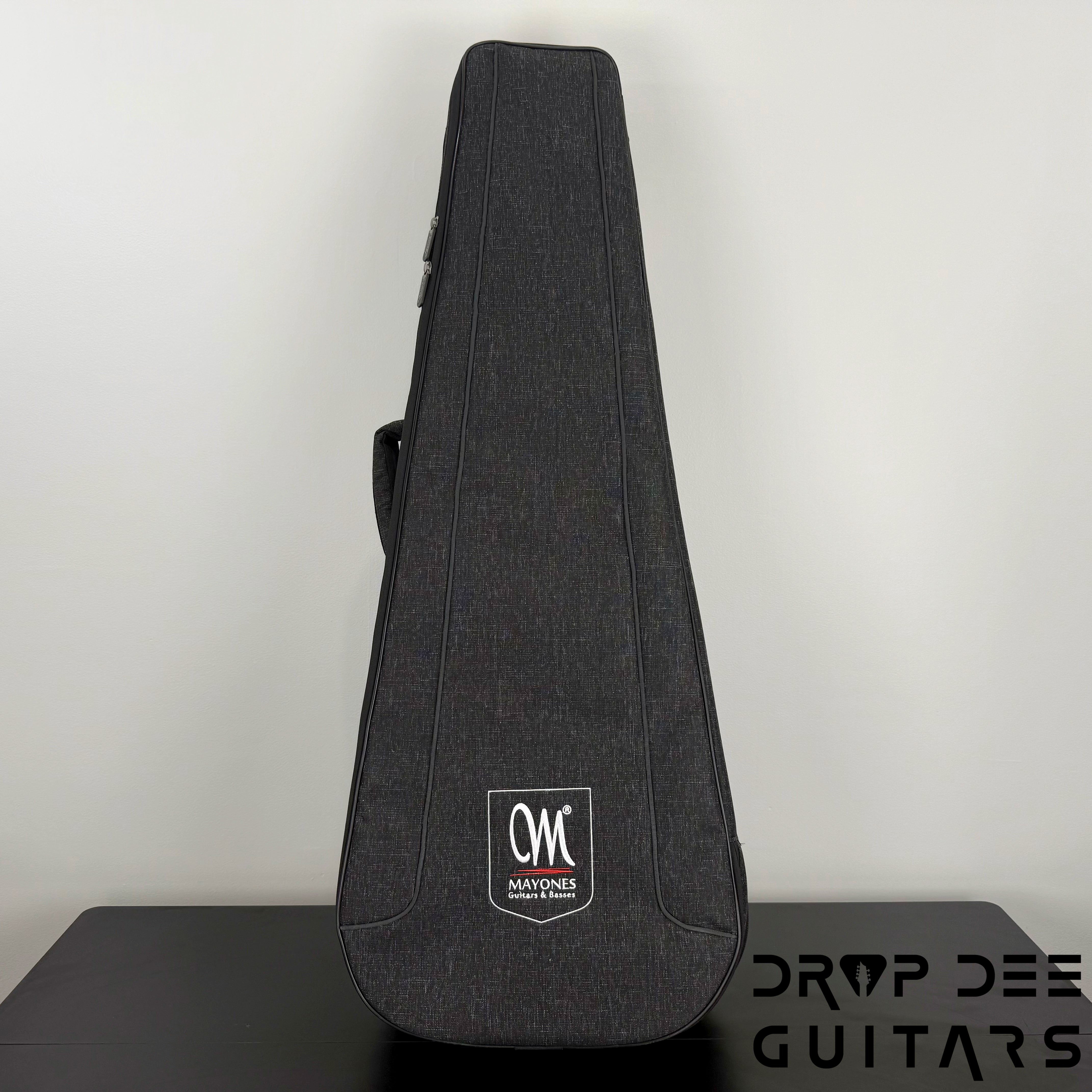 Mayones Regius 4Ever VF 6 Multiscale Evertune Electric Guitar w/ Case - Black Gold Mercury Swirl