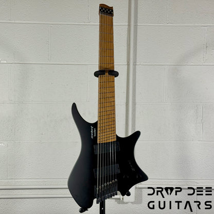 Strandberg Boden Standard N2.8 8-String Multiscale Headless Electric Guitar w/ Bag - Black Satin Metallic