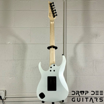 Ibanez Prestige RG653DX Electric Guitar w/ Case - White Flat